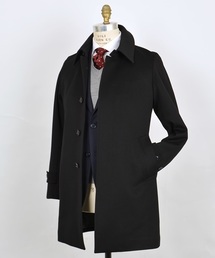 SHIPS | SD: “LORO PIANA”　【STORM SYSTEM】 ドスキン ステンカラーコート （ブラック）■(ステンカラーコート)
