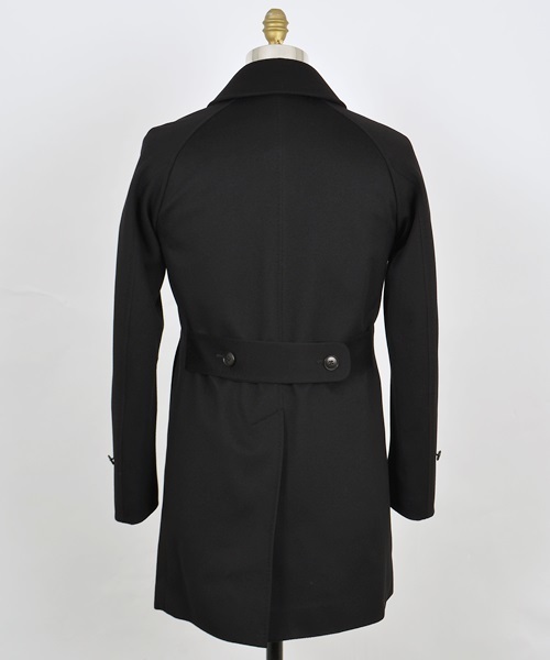 SHIPS（シップス）の「SD: “LORO PIANA”　【STORM SYSTEM】 ドスキン ステンカラーコート （ブラック）■（ステンカラーコート・メンズ・ブラック・LARGE/SMALL/X-LARGE/MEDIUM）」の5枚目の写真