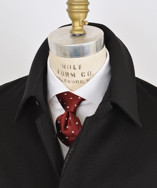 SHIPS（シップス）の「SD: “LORO PIANA”　【STORM SYSTEM】 ドスキン ステンカラーコート （ブラック）■（ステンカラーコート・メンズ・ブラック・LARGE/SMALL/X-LARGE/MEDIUM）」の6枚目の写真