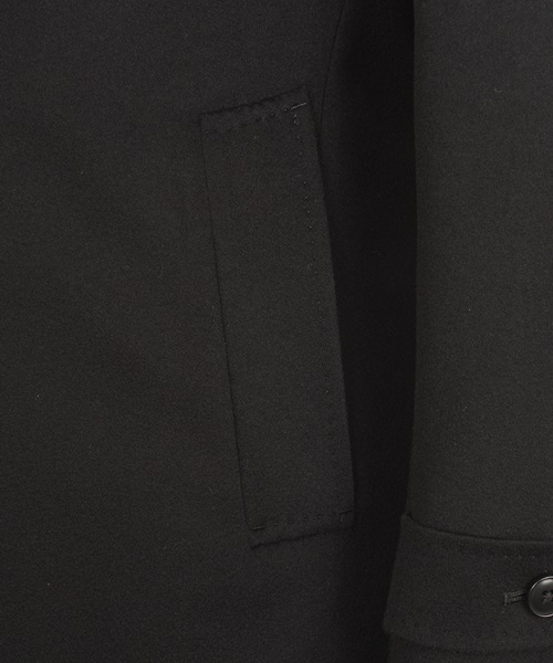 SHIPS（シップス）の「SD: “LORO PIANA”　【STORM SYSTEM】 ドスキン ステンカラーコート （ブラック）■（ステンカラーコート・メンズ・ブラック・LARGE/SMALL/X-LARGE/MEDIUM）」の14枚目の写真