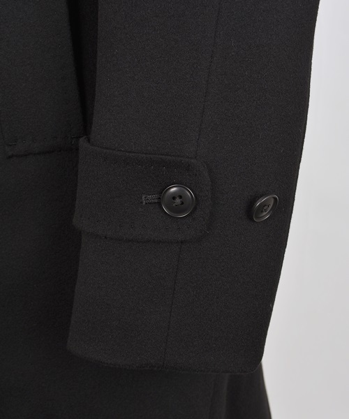 SHIPS（シップス）の「SD: “LORO PIANA”　【STORM SYSTEM】 ドスキン ステンカラーコート （ブラック）■（ステンカラーコート・メンズ・ブラック・LARGE/SMALL/X-LARGE/MEDIUM）」の15枚目の写真