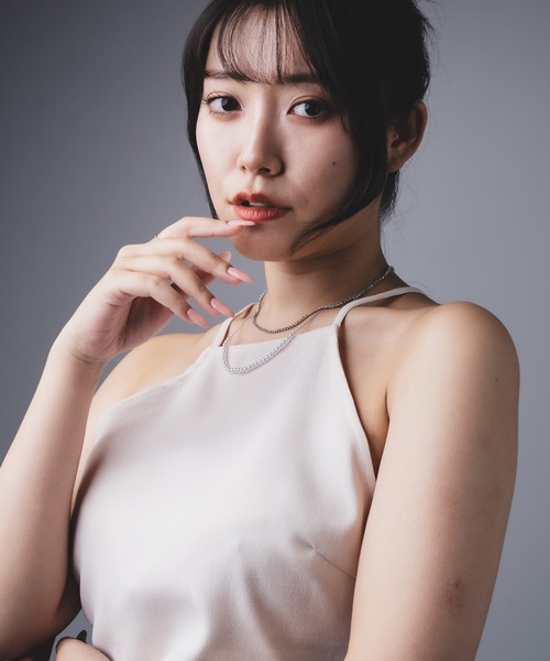 Os accessory（オズアクセサリー）の「Os　-オズ-　【金属アレルギー対応】パールダイヤレーンネックレス（ネックレス・レディース・ゴールド/シルバー・ONE SIZE）」の17枚目の写真