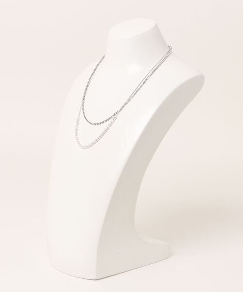 Os accessory（オズアクセサリー）の「Os　-オズ-　【金属アレルギー対応】パールダイヤレーンネックレス（ネックレス・レディース・ゴールド/シルバー・ONE SIZE）」の16枚目の写真