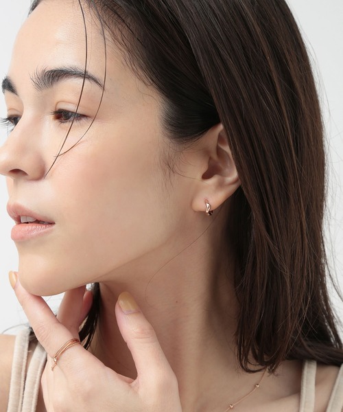 CALIN STANDARD(カリンスタンダード)の「◆金属アレルギー対応◆◆made in japan◆【片手でスムースワンタッチ】ニュアンス ミニスムースピアス(ピアス(両耳用)・レディース・ゴールド/ピンクゴールド/シルバー・FREE)」の5枚目の写真