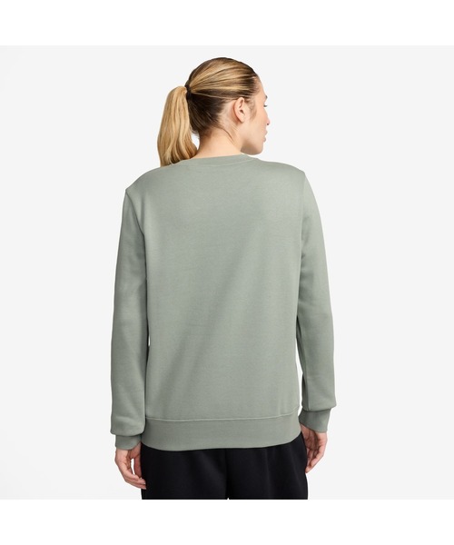 NIKE（ナイキ）の「ナイキ NIKE ナイキ  NSW クラブ STD フリース L/S クルー（スウェット・レディース・ピンク/グリーン/ライトグレー・M/L/S/XL）」の4枚目の写真