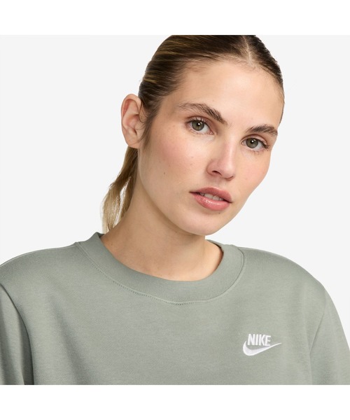 NIKE（ナイキ）の「ナイキ NIKE ナイキ  NSW クラブ STD フリース L/S クルー（スウェット・レディース・ピンク/グリーン/ライトグレー・M/L/S/XL）」の5枚目の写真