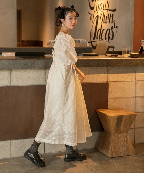 ワンピース NAMACHEKO Dresses JUNOAH｜Vネックウエストマークワンピース | Rakuten Fashion