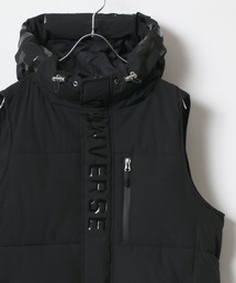CONVERSE/コンバース ナイロン ブランドロゴ 中綿 パディング フーディーベスト レディース メンズ パーカー