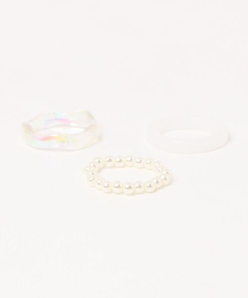apres jour clair（アプレジュールクレア）の「【apres jour clair×ARIAZ】クリアリングセット（リング・レディース・ホワイト/イエロー系その他・FREE）」の6枚目の写真