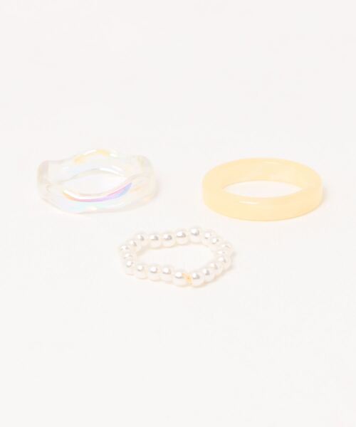 apres jour clair（アプレジュールクレア）の「【apres jour clair×ARIAZ】クリアリングセット（リング・レディース・ホワイト/イエロー系その他・FREE）」の8枚目の写真