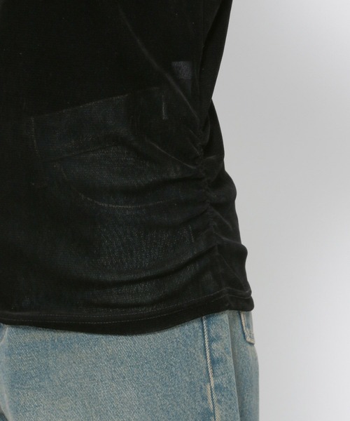 LOWRYS FARM（ローリーズファーム）の「フロッキーチュールハイネックＬＳ（Tシャツ/カットソー・レディース・ピンク/その他/ブラック/オフホワイト・FREE）」の14枚目の写真