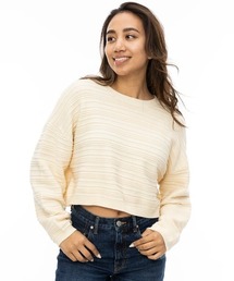 ニット セーター BILLABONG レディース FADE OUT セーター/ビラボンドロップショルダーショート丈ローゲージニット レディース セール】BILLABONG レディース FADE OUT セーター/ビラボン