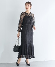 INGNI | 【WEB限定】2Wayレースリボンブラウス＋キャミワンピース／セット(ドレス)