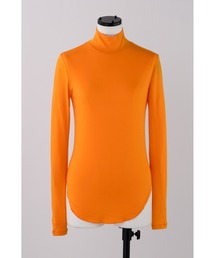 新作 ナゴンスタンスカットソー ブラック セール】cardboard knit stitching crew neck cutsew/ダンボール