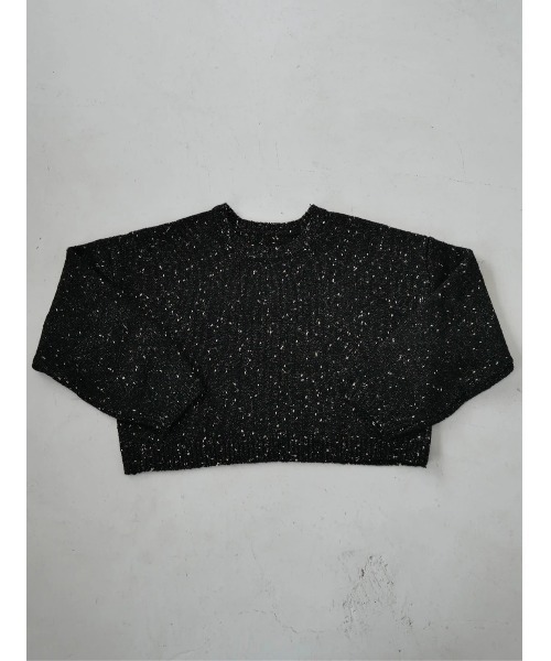 TRUNC(トランクエイティーエイト)の「Glitter Nep Cropped Pullover(ニット/セーター・レディース・ブラック/アイボリー・FREE)」の16枚目の写真