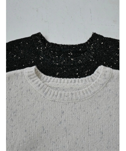 TRUNC(トランクエイティーエイト)の「Glitter Nep Cropped Pullover(ニット/セーター・レディース・ブラック/アイボリー・FREE)」の14枚目の写真