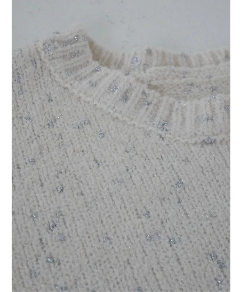 TRUNC(トランクエイティーエイト)の「Glitter Nep Cropped Pullover(ニット/セーター・レディース・ブラック/アイボリー・FREE)」の21枚目の写真