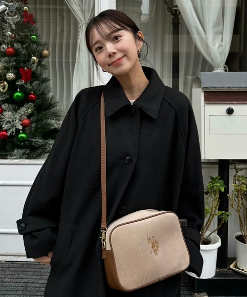 U.S. POLO ASSN.(ユーエスポロアッスン)の「【U.S. POLO ASSN.】 ユーエスポロアッスン コーデュロイ クロスボディショルダーバッグ USPA-2728(ショルダーバッグ・レディース・ブルー系その他/ベージュ系その他/ホワイト/ブラック/イエロー系その他/オレンジ系その他/オフホワイト/ブラック×ブラック/グレー/ネイビー系/レッド系その他/モカ・FREE)」の17枚目の写真