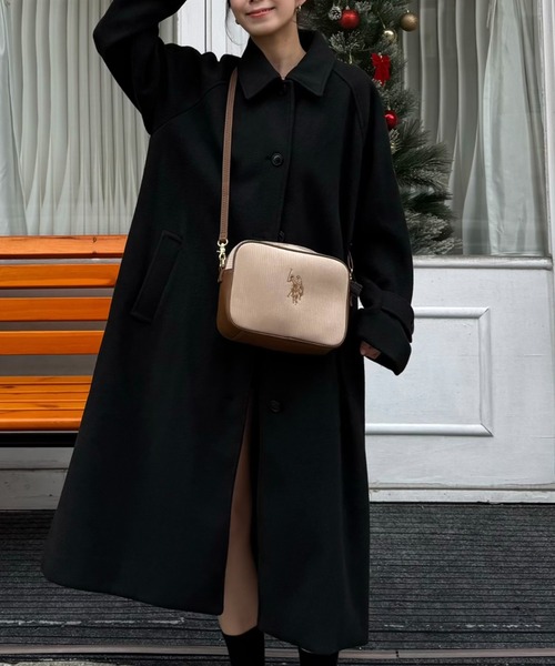 U.S. POLO ASSN.(ユーエスポロアッスン)の「【U.S. POLO ASSN.】 ユーエスポロアッスン コーデュロイ クロスボディショルダーバッグ USPA-2728(ショルダーバッグ・レディース・ブルー系その他/ベージュ系その他/ホワイト/ブラック/イエロー系その他/オレンジ系その他/オフホワイト/ブラック×ブラック/グレー/ネイビー系/レッド系その他/モカ・FREE)」の18枚目の写真