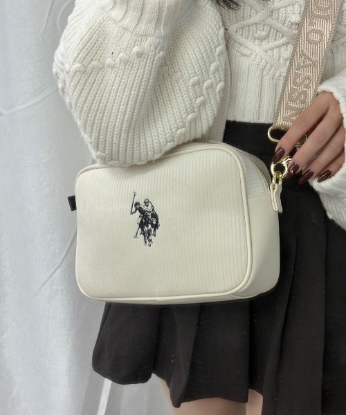U.S. POLO ASSN.】 ユーエスポロアッスン コーデュロイ クロスボディ