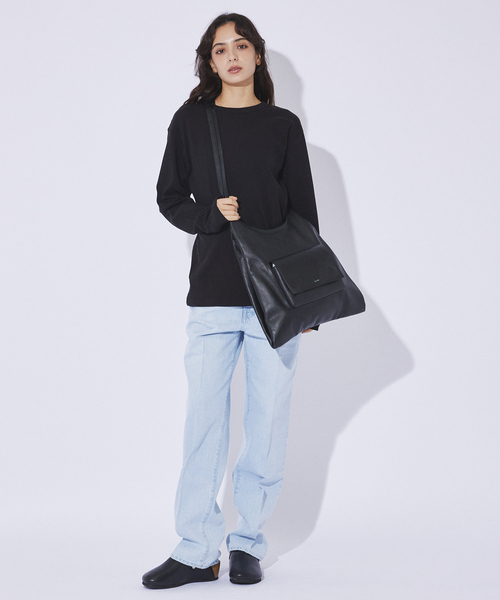 YArKA(ヤーカ)の「【YArKA/ヤーカ】real leather multi tote bag /リアルレザー2WAYショルダー&マルチトートバッグ(ショルダーバッグ・メンズ・ブラック・フリー)」の4枚目の写真