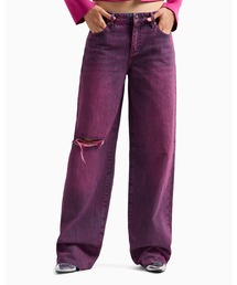 ARMANI EXCHANGE | 【A|X アルマーニ エクスチェンジ】スペシャルウォッシュ グリッターデニムパンツ_J52 LOW RISE RELAXED(デニムパンツ)