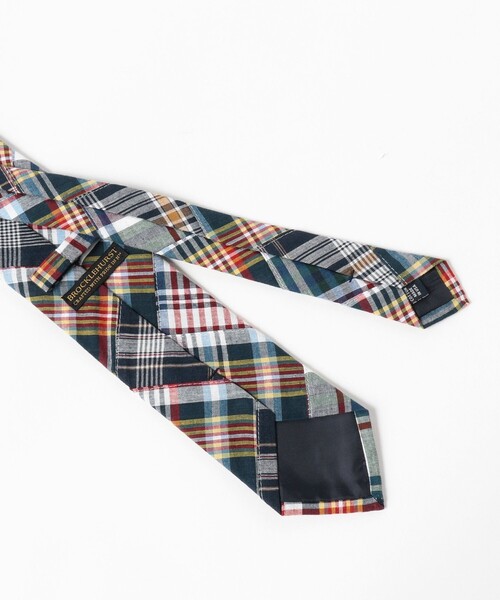 新品未使用 BROCKLEHURST × beamsf パッチワークネクタイ BEAMS F（ビームスF）BROCKLEHURST / パッチワーク マドラス柄