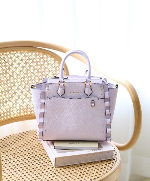 & chouette(アンドシュエット)の「《推し事バッグ》クリアポケット付きぬいぐるみバッグ(ハンドバッグ・レディース・ラベンダー/ブラック/ライトブルー/ベージュ/ミント/ピンク/ホワイト・FREE)」の6枚目の写真