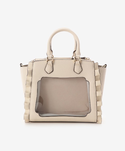 & chouette(アンドシュエット)の「《推し事バッグ》クリアポケット付きぬいぐるみバッグ(ハンドバッグ・レディース・ラベンダー/ブラック/ライトブルー/ベージュ/ミント/ピンク/ホワイト・FREE)」の10枚目の写真