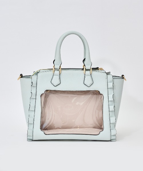 & chouette(アンドシュエット)の「《推し事バッグ》クリアポケット付きぬいぐるみバッグ(ハンドバッグ・レディース・ラベンダー/ブラック/ライトブルー/ベージュ/ミント/ピンク/ホワイト・FREE)」の19枚目の写真