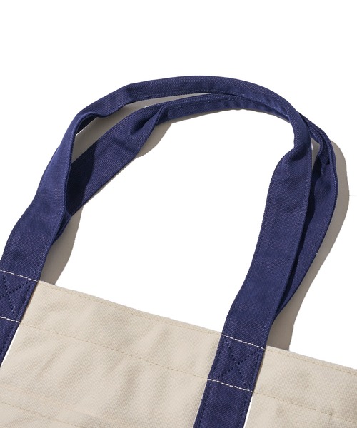 BEVERLY HILLS POLO CLUB(ビバリーヒルズポロクラブ)の「【BEVERLY HILLS POLO CLUB / ビバリーヒルズポロクラブ】16ozキャンバスロゴ刺繍トートバッグ(トートバッグ・レディース・ホワイト系1/ネイビー/ホワイト系3/ホワイト系4/ブラック/ホワイト系5/ホワイト系2・FREE)」の19枚目の写真