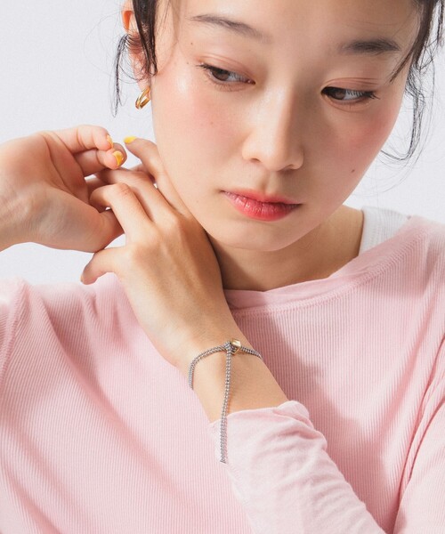 BEAMS BOY（ビームスボーイ）の「2連 ボールチェーン ブレスレット（ブレスレット・レディース・ゴールド/シルバー・ONE SIZE）」の3枚目の写真