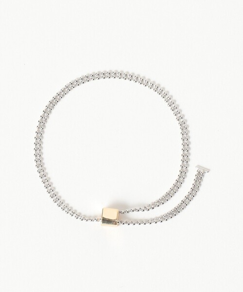 BEAMS BOY（ビームスボーイ）の「2連 ボールチェーン ブレスレット（ブレスレット・レディース・ゴールド/シルバー・ONE SIZE）」の5枚目の写真