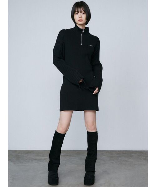 EMODA(エモダ)の「マルチウェイ2ピーズミニワンピース(ワンピース・レディース・グレー/ブラック/ベージュ・FREE)」の10枚目の写真