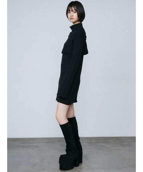 EMODA(エモダ)の「マルチウェイ2ピーズミニワンピース(ワンピース・レディース・グレー/ブラック/ベージュ・FREE)」の12枚目の写真