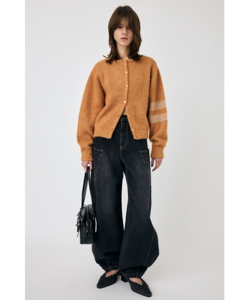 MOUSSY(マウジー)の「GLITTER 2WAY ニットトップス(ニット/セーター・レディース・ベージュ/ホワイト/ブルー・FREE)」の5枚目の写真