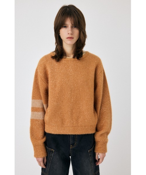 MOUSSY(マウジー)の「GLITTER 2WAY ニットトップス(ニット/セーター・レディース・ベージュ/ホワイト/ブルー・FREE)」の10枚目の写真