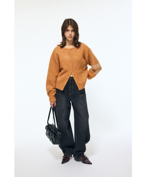 MOUSSY(マウジー)の「GLITTER 2WAY ニットトップス(ニット/セーター・レディース・ベージュ/ホワイト/ブルー・FREE)」の13枚目の写真