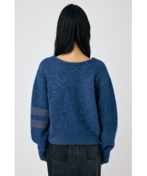 MOUSSY(マウジー)の「GLITTER 2WAY ニットトップス(ニット/セーター・レディース・ベージュ/ホワイト/ブルー・FREE)」の22枚目の写真