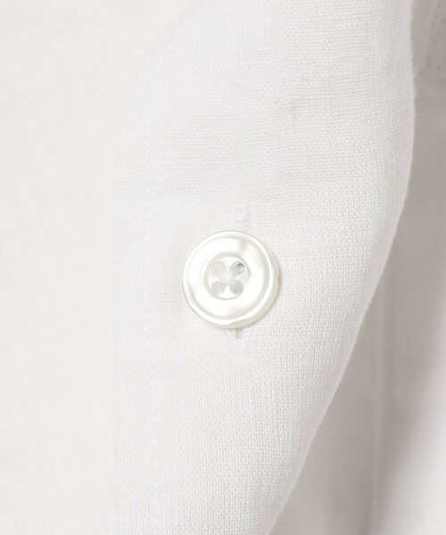 BRILLA per il gusto（ブリッラペルイルグースト）の「リネンコットン オープンカラー ショートスリーブシャツ（シャツ/ブラウス・メンズ・ブラック/ブラウン系その他5/ホワイト/インディゴブルー・S/L/XL/M）」の13枚目の写真