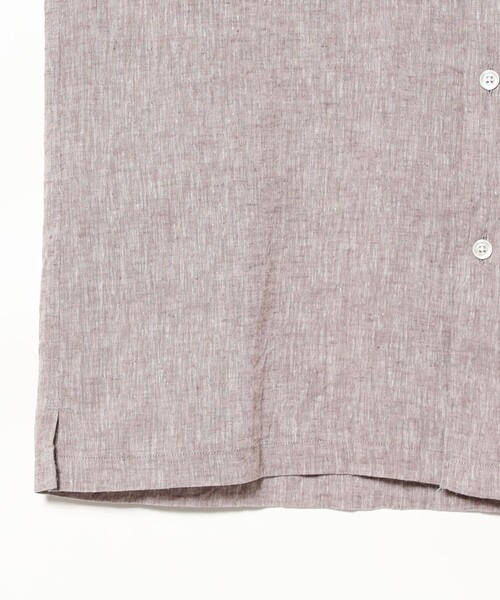 BRILLA per il gusto（ブリッラペルイルグースト）の「リネンコットン オープンカラー ショートスリーブシャツ（シャツ/ブラウス・メンズ・ブラック/ブラウン系その他5/ホワイト/インディゴブルー・S/L/XL/M）」の19枚目の写真