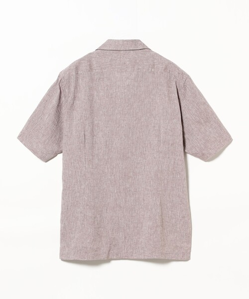 BRILLA per il gusto（ブリッラペルイルグースト）の「リネンコットン オープンカラー ショートスリーブシャツ（シャツ/ブラウス・メンズ・ブラック/ブラウン系その他5/ホワイト/インディゴブルー・S/L/XL/M）」の20枚目の写真