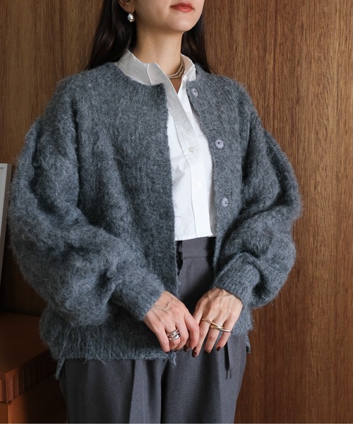 Ballantyne カーディガン 、グレー系 バランタイン 旧タグ グレー 金ボタン カシミヤ100% ニット