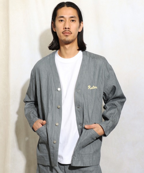 45R コットンデニムカーディガン　ウラケジャケット 11oz Denim Cardigan（デニムジャケット）｜ROTAR（ローター）の