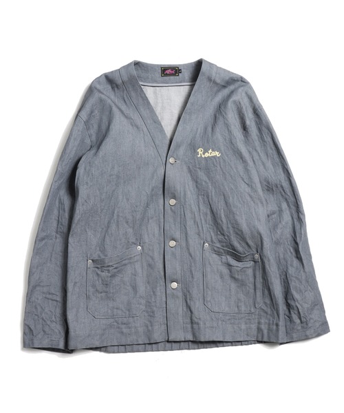 ROTAR(ローター)の「11oz Denim Cardigan(デニムジャケット・メンズ・グレー/インディゴブルー・MEDIUM/LARGE/X-LARGE)」の7枚目の写真
