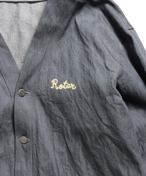 ROTAR(ローター)の「11oz Denim Cardigan(デニムジャケット・メンズ・グレー/インディゴブルー・MEDIUM/LARGE/X-LARGE)」の12枚目の写真