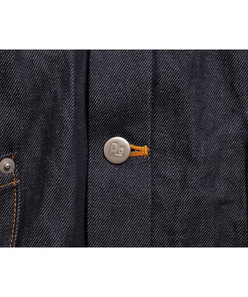 ROTAR(ローター)の「11oz Denim Cardigan(デニムジャケット・メンズ・グレー/インディゴブルー・MEDIUM/LARGE/X-LARGE)」の14枚目の写真