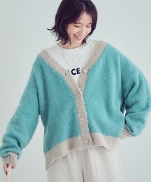 ◆【洗える】ふわふわ起毛 オーバーサイズ カーディガン