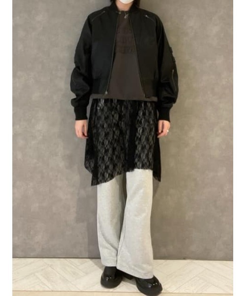 LAGUA GEM（ラグアジェム）の「FLOR LACE ペチコート（スカート・レディース・ホワイト/ブラック・FREE）」の16枚目の写真