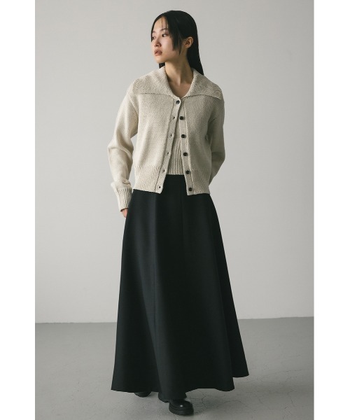 STYLEMIXER（スタイルミキサー）の「ハイウエストフレアスカート（スカート・レディース・アイボリー/ブラック/サックスブルー・SMALL/MEDIUM）」の4枚目の写真